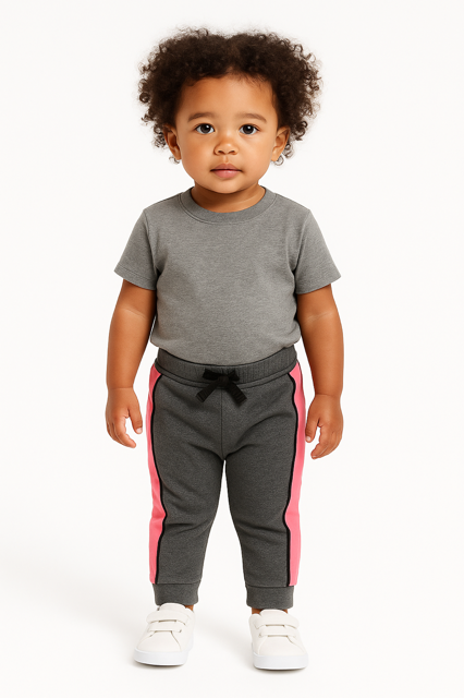 Pants - Gray and Pink - Size 2T