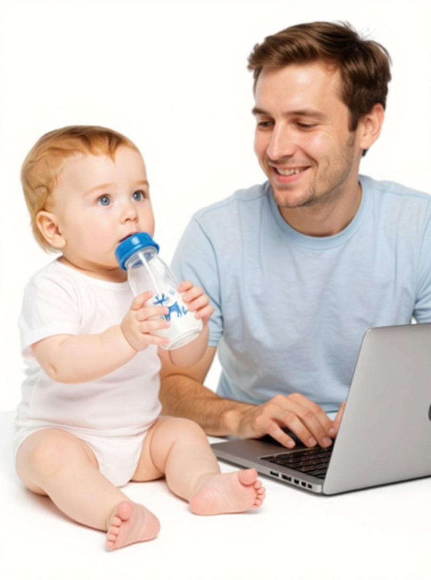 Hands-Free Baby Bottle Set