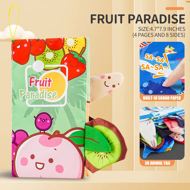 3D Tailed Baby Cloth Book