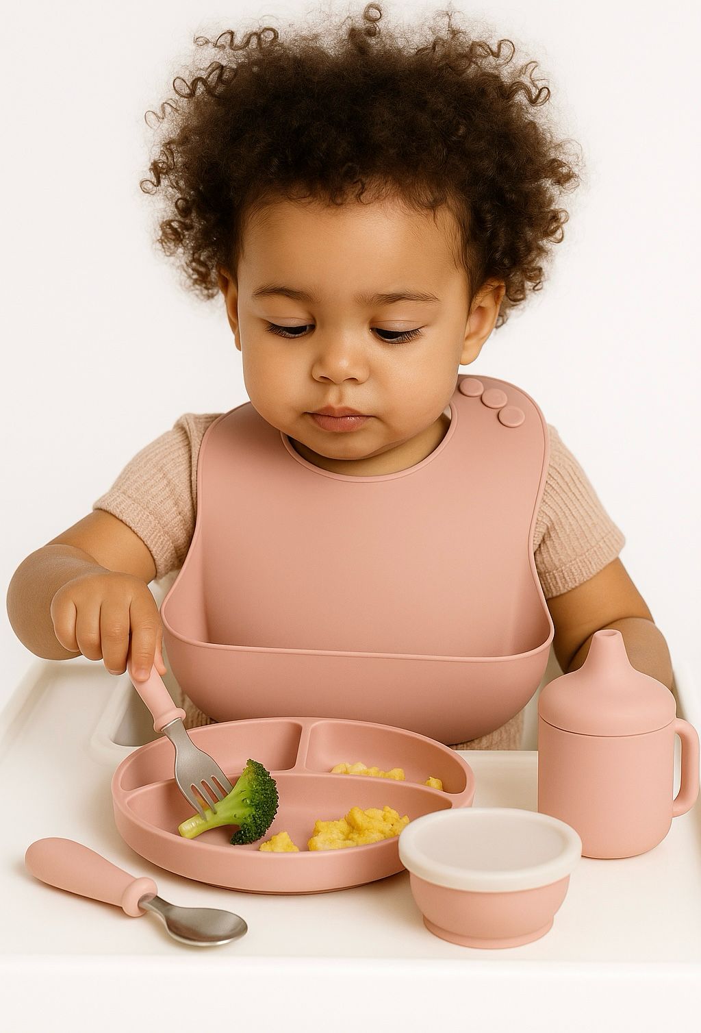 Baby Mealtime Kit – 5pc Silicone Set