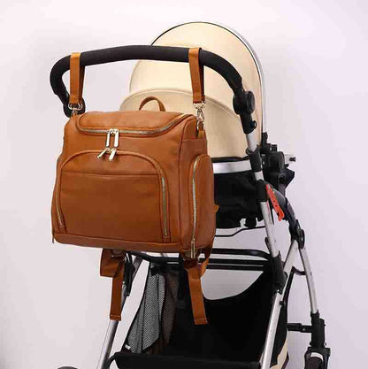 Baby Diaper Leather Back Pack