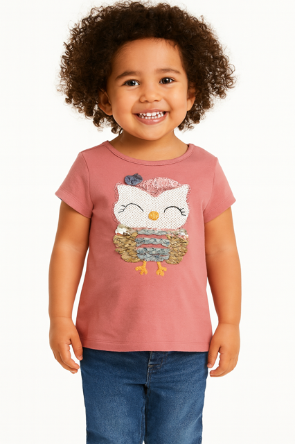 Pink Shirt with Sparkles - Size 2T