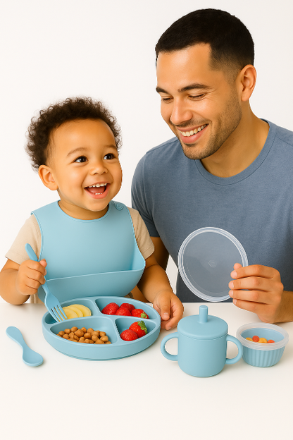 Baby Mealtime Kit – 6pc Silicone Set