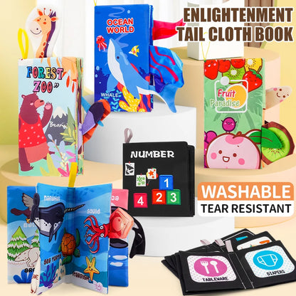 3D Tailed Baby Cloth Book