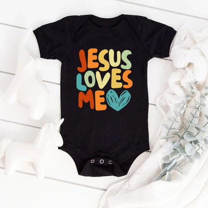 Jesus Loves Me Baby Bodysuit