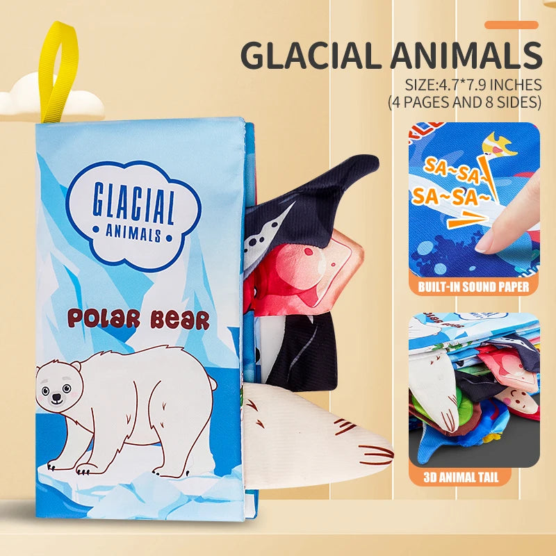 3D Tailed Baby Cloth Book