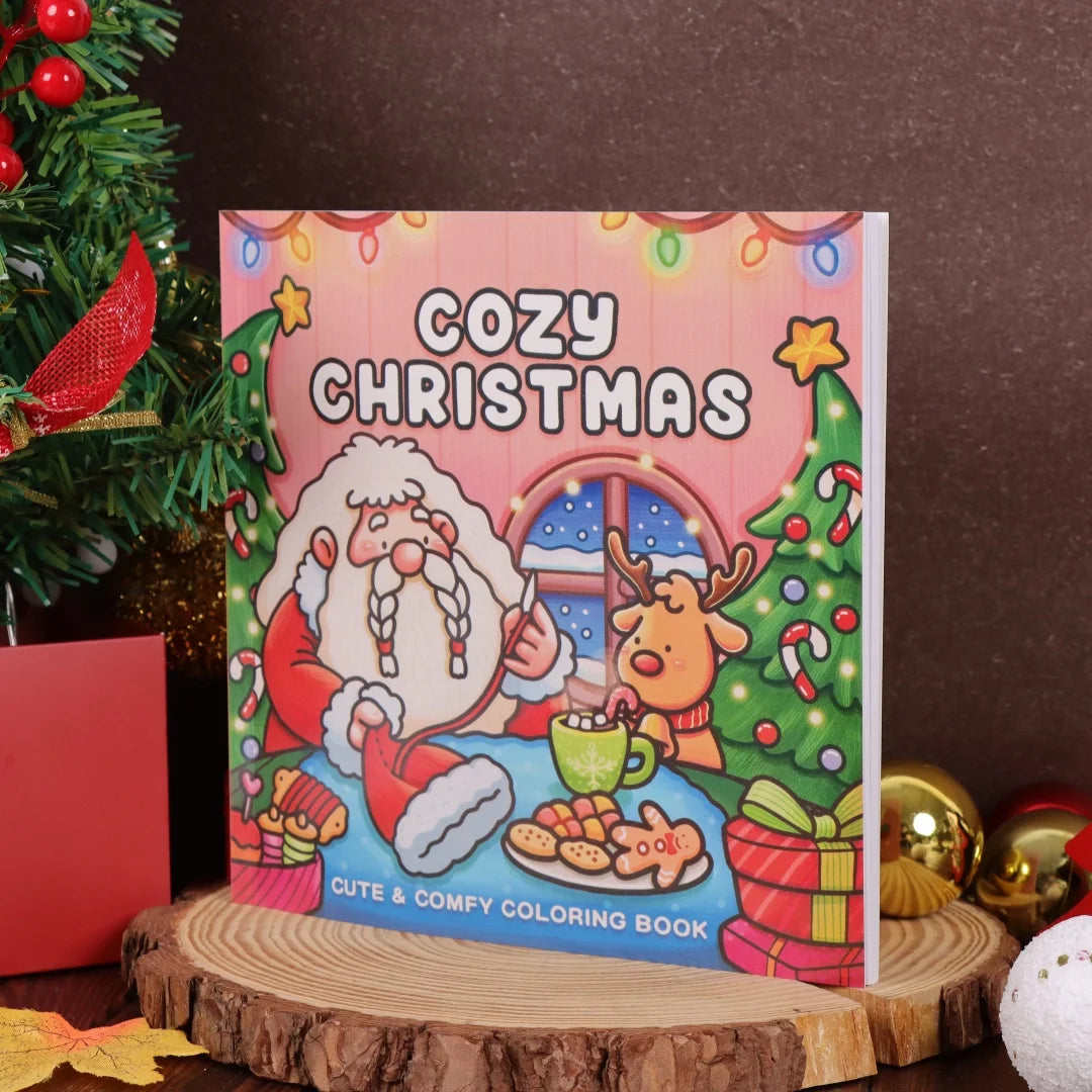Christmas Cartoon Coloring Activity Book