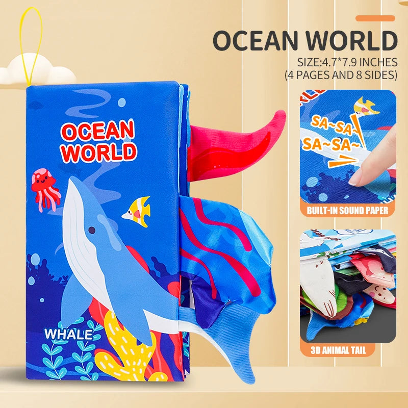 3D Tailed Baby Cloth Book