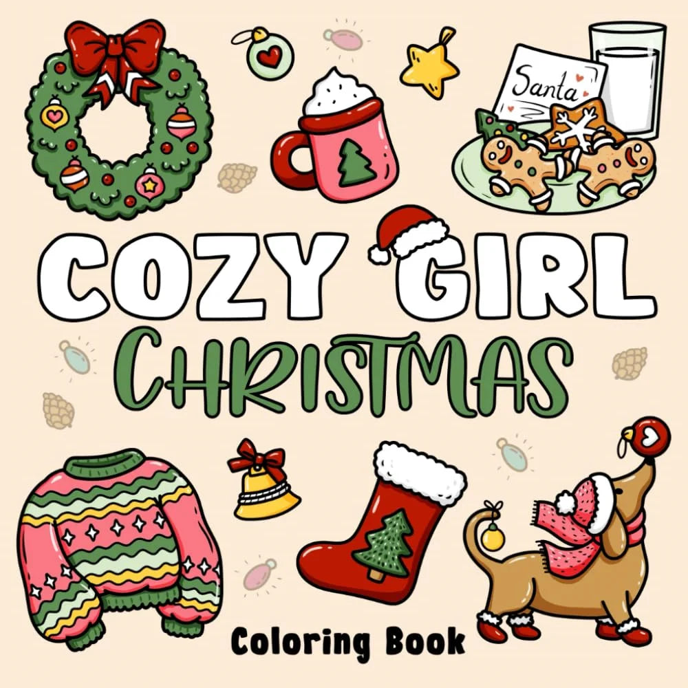 Christmas Cartoon Coloring Activity Book