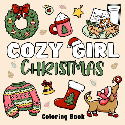Christmas Cartoon Coloring Activity Book