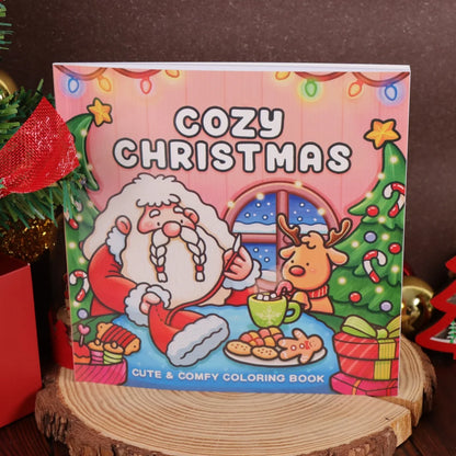 Christmas Cartoon Coloring Activity Book