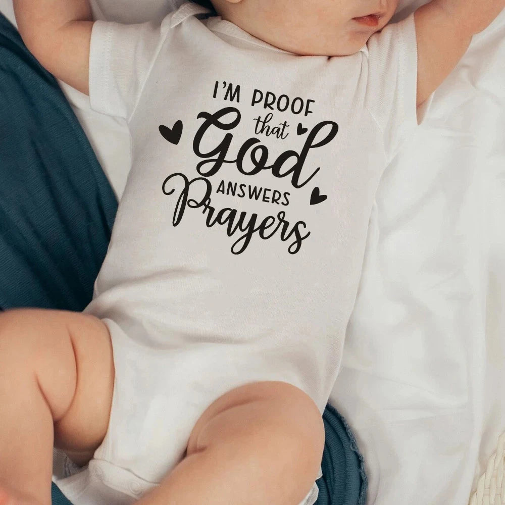 Proof God Answers Prayers Bodysuit