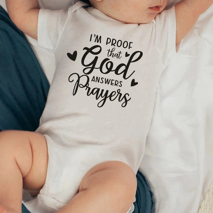Proof God Answers Prayers Bodysuit