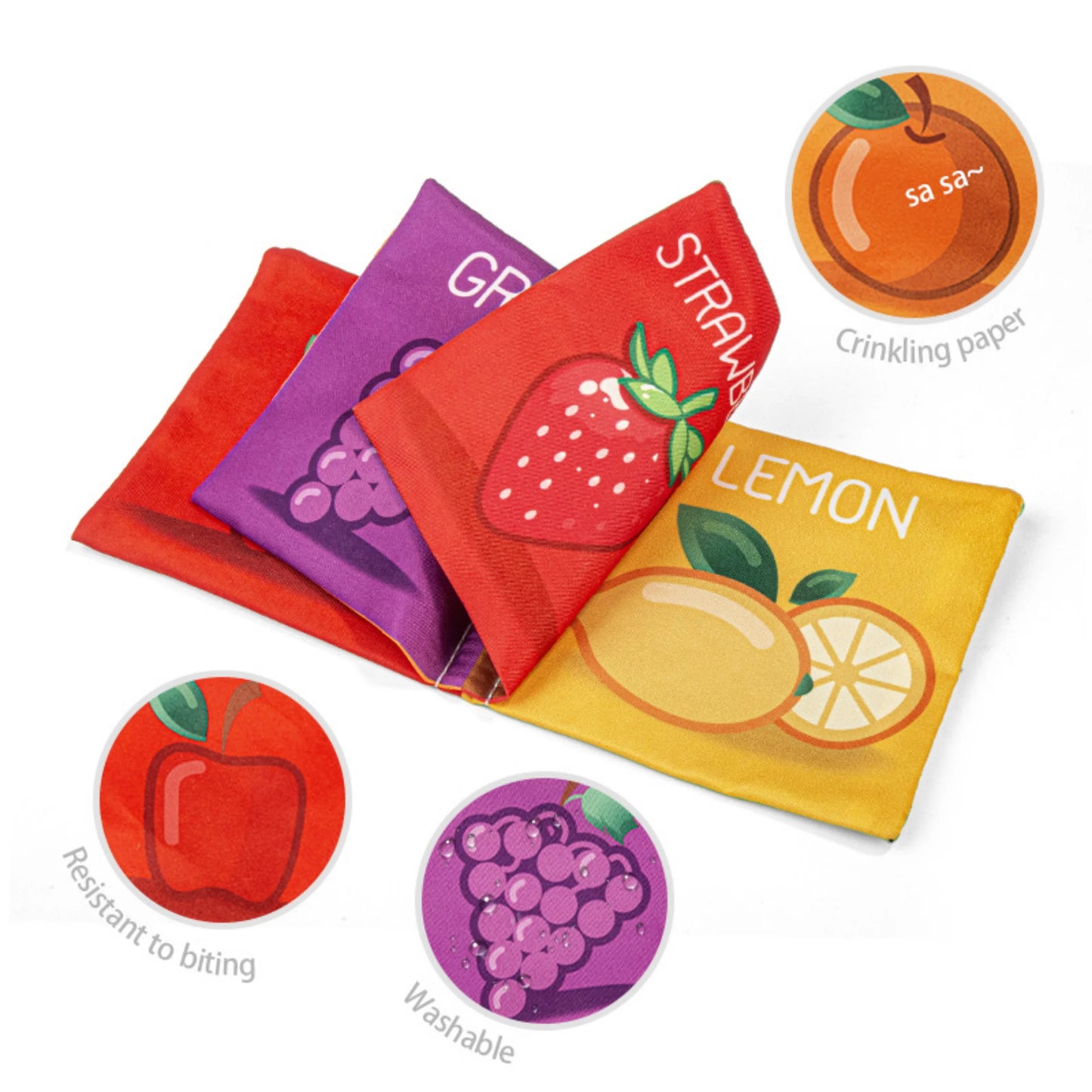 3D Animal Tail Cloth Book