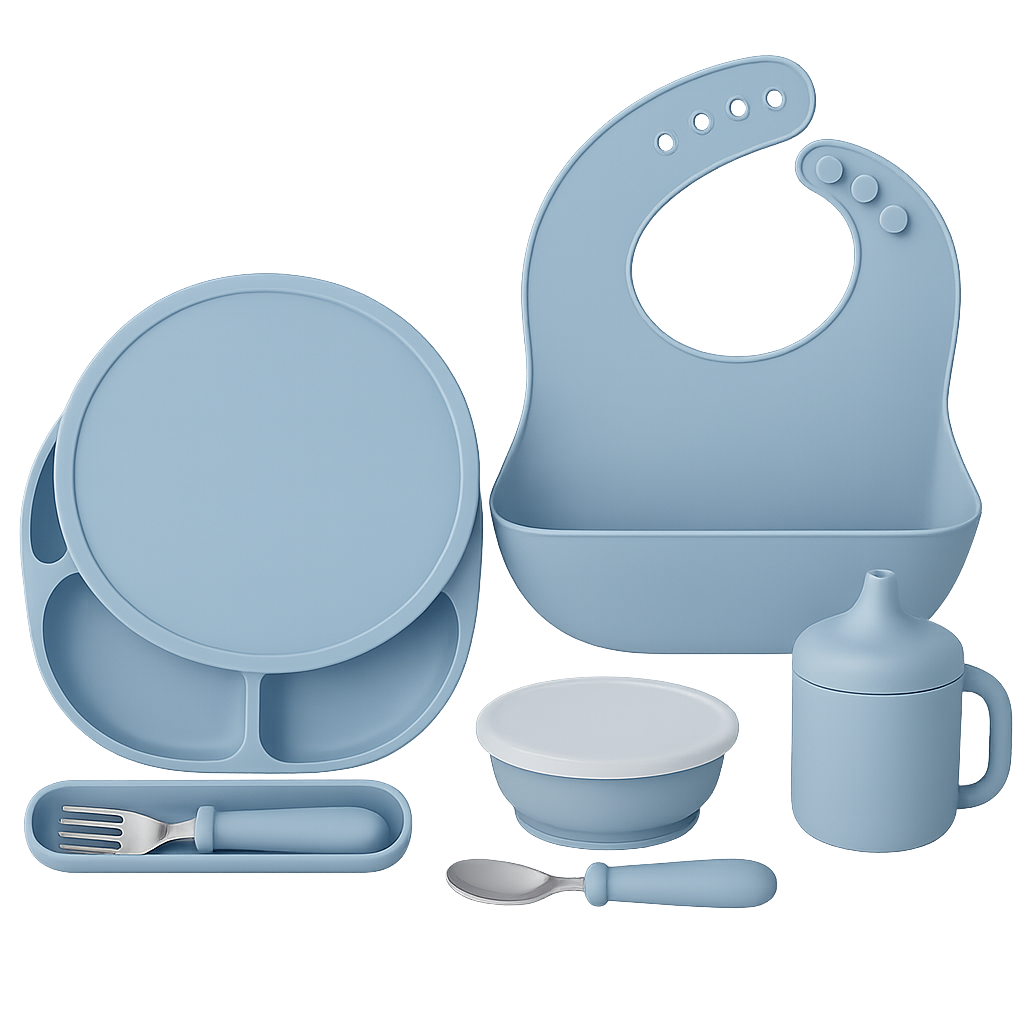 Baby Mealtime Kit – 5pc Silicone Set