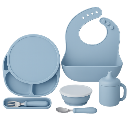 Baby Mealtime Kit – 5pc Silicone Set