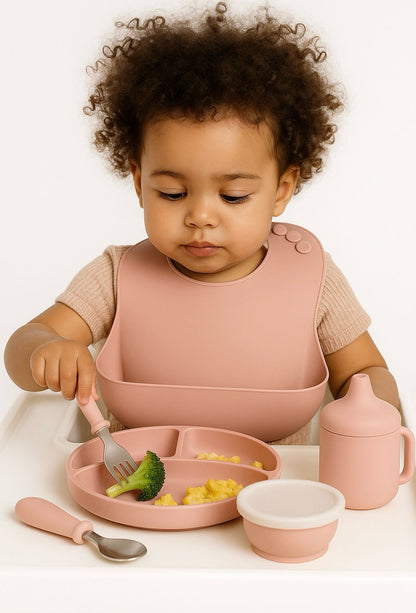 Baby Mealtime Kit – 5pc Silicone Set