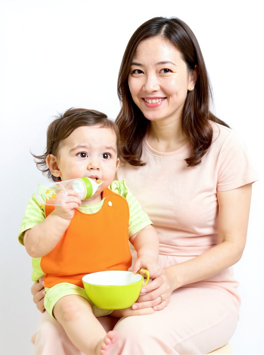 Baby Food Squeeze Bottle With Spoon